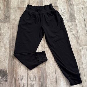 Athleta Black Nylon-Lycra joggers